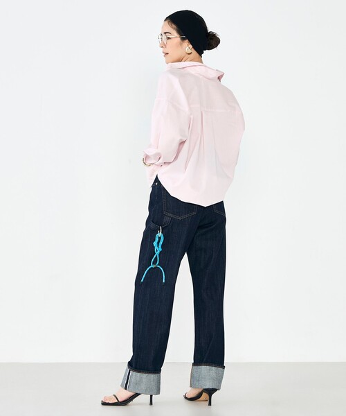 NOLLEY’S Sophi(ノーリーズソフィ)の「ウォッシャブルOX2WAYシャツ(シャツ/ブラウス・レディース・イエロー/サックスブルー/ミント/ベビーピンク・38)」の13枚目の写真