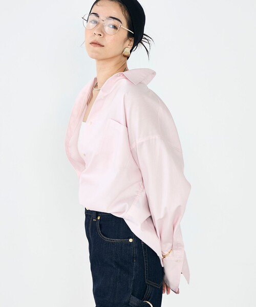 NOLLEY’S Sophi(ノーリーズソフィ)の「ウォッシャブルOX2WAYシャツ(シャツ/ブラウス・レディース・イエロー/サックスブルー/ミント/ベビーピンク・38)」の10枚目の写真