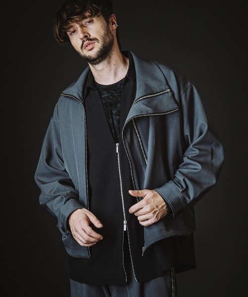 NO ID.(ノーアイディ)の「mj11346-W-ZIP BIGトラックBLZ ブルゾン(458006-397B)(ブルゾン・メンズ・グレー/ブラック・ONE SIZE)」の21枚目の写真