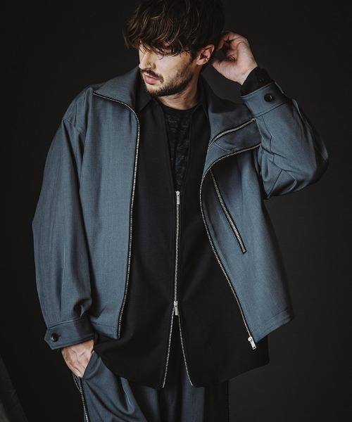 NO ID.(ノーアイディ)の「mj11346-W-ZIP BIGトラックBLZ ブルゾン(458006-397B)(ブルゾン・メンズ・グレー/ブラック・ONE SIZE)」の22枚目の写真