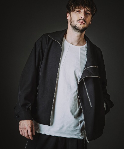 NO ID.(ノーアイディ)の「mj11346-W-ZIP BIGトラックBLZ ブルゾン(458006-397B)(ブルゾン・メンズ・グレー/ブラック・ONE SIZE)」の16枚目の写真