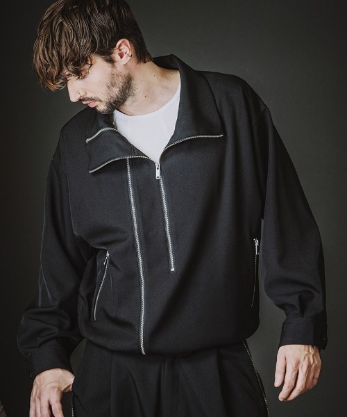 NO ID.(ノーアイディ)の「mj11346-W-ZIP BIGトラックBLZ ブルゾン(458006-397B)(ブルゾン・メンズ・グレー/ブラック・ONE SIZE)」の18枚目の写真