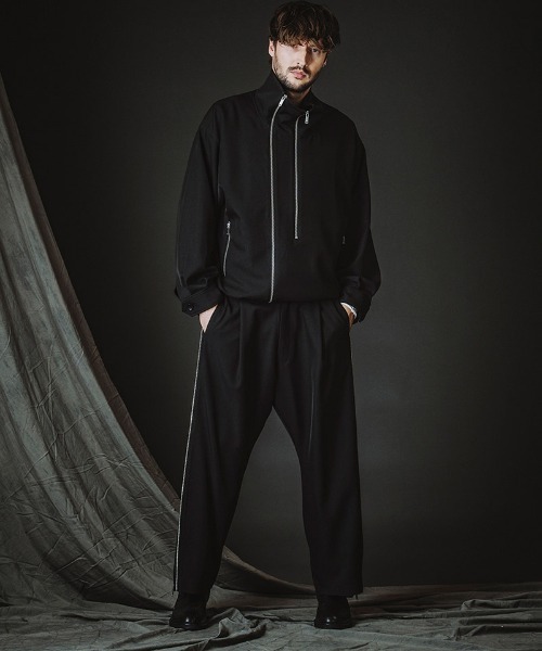 NO ID.(ノーアイディ)の「mj11346-W-ZIP BIGトラックBLZ ブルゾン(458006-397B)(ブルゾン・メンズ・グレー/ブラック・ONE SIZE)」の9枚目の写真
