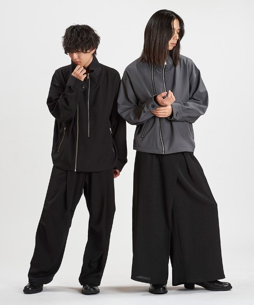 NO ID.(ノーアイディ)の「mj11346-W-ZIP BIGトラックBLZ ブルゾン(458006-397B)(ブルゾン・メンズ・グレー/ブラック・ONE SIZE)」の10枚目の写真