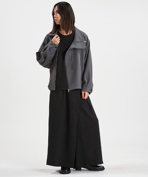 NO ID.(ノーアイディ)の「mj11346-W-ZIP BIGトラックBLZ ブルゾン(458006-397B)(ブルゾン・メンズ・グレー/ブラック・ONE SIZE)」の12枚目の写真