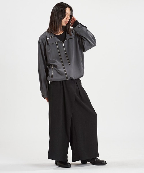 NO ID.(ノーアイディ)の「mj11346-W-ZIP BIGトラックBLZ ブルゾン(458006-397B)(ブルゾン・メンズ・グレー/ブラック・ONE SIZE)」の13枚目の写真