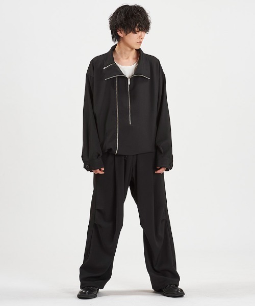 NO ID.(ノーアイディ)の「mj11346-W-ZIP BIGトラックBLZ ブルゾン(458006-397B)(ブルゾン・メンズ・グレー/ブラック・ONE SIZE)」の4枚目の写真