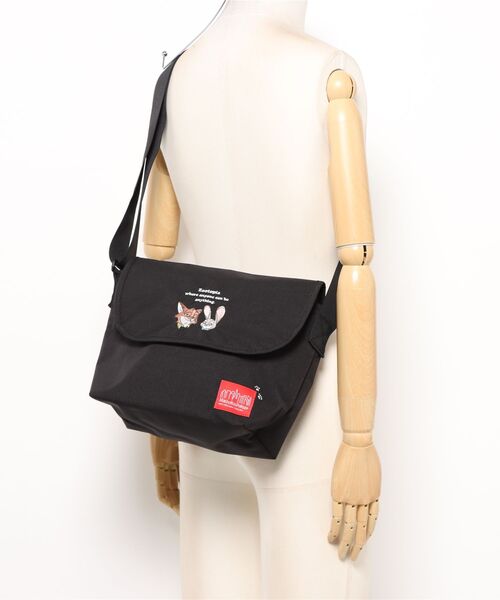 Manhattan Portage（マンハッタンポーテージ）の「NYLON MESSENGER BAG JR (SM) BP W/DIV MGNT 500D CORDURA / ZOOTOPIA（メッセンジャーバッグ・レディース・ブラック・SMALL）」の16枚目の写真