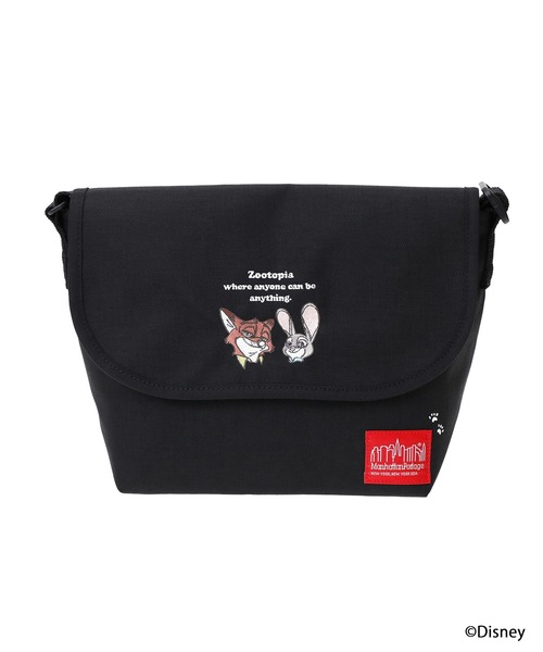 Manhattan Portage（マンハッタンポーテージ）の「NYLON MESSENGER BAG JR (SM) BP W/DIV MGNT 500D CORDURA / ZOOTOPIA（メッセンジャーバッグ・レディース・ブラック・SMALL）」の2枚目の写真