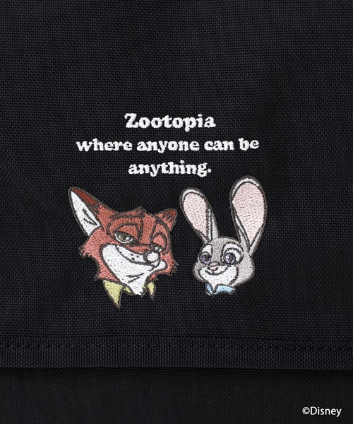 Manhattan Portage（マンハッタンポーテージ）の「NYLON MESSENGER BAG JR (SM) BP W/DIV MGNT 500D CORDURA / ZOOTOPIA（メッセンジャーバッグ・レディース・ブラック・SMALL）」の10枚目の写真