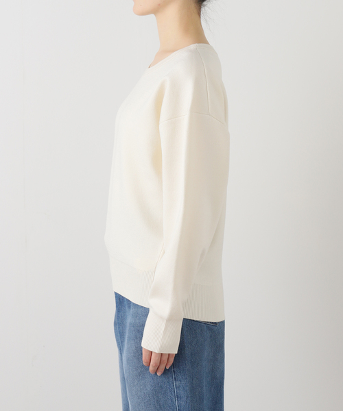 La TOTALITE(ラトータリテ)の「《追加2》【洗える】接結クルーネックプルオーバー(ニット/セーター・レディース・ホワイト系その他/レッド・FREE)」の15枚目の写真