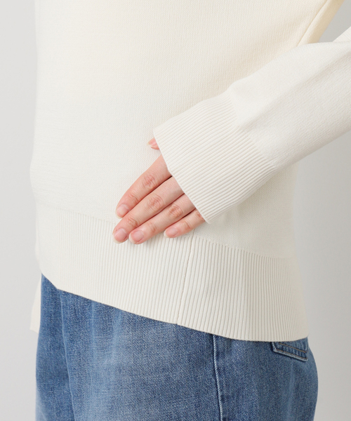 La TOTALITE(ラトータリテ)の「《追加2》【洗える】接結クルーネックプルオーバー(ニット/セーター・レディース・ホワイト系その他/レッド・FREE)」の19枚目の写真