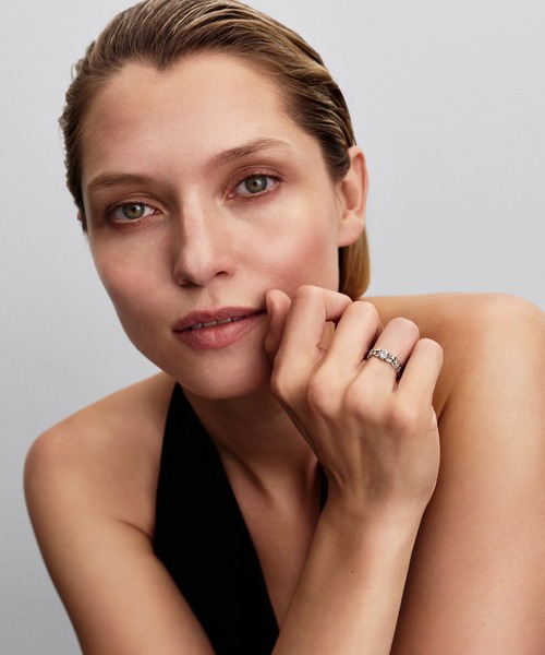 PANDORA(パンドラ)の「ハート キューバ チェーン リング(リング・レディース・シルバー・60/48/50/52/54/56/58)」の3枚目の写真