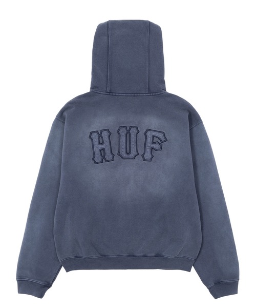 HUF(ハフ)の「ARCH WIDE FULL ZIP HOODIE(パーカー・メンズ・ブラック/ネイビー・S/M/L/XL/XXL)」の8枚目の写真