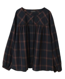 【HAPPY ITEM】コットンチェックブラウス