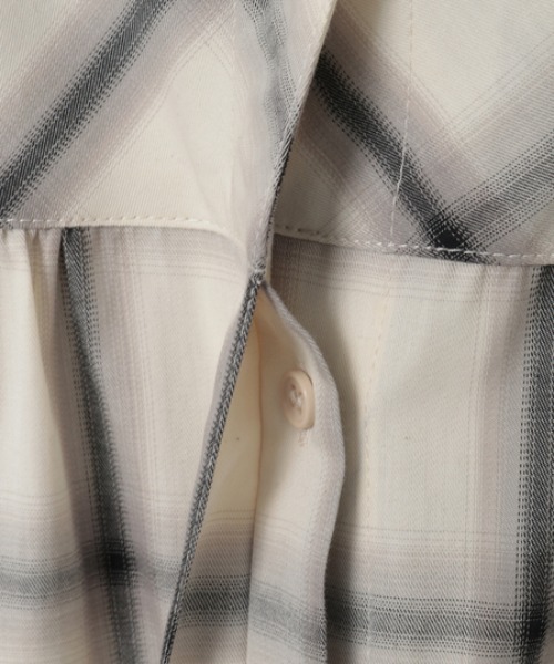 INGEBORG(インゲボルグ)の「【HAPPY ITEM】コットンチェックブラウス(シャツ/ブラウス・レディース・オフホワイト/ネイビー・FREE)」の7枚目の写真