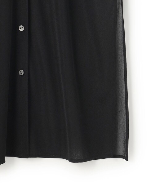 uncrave(アンクレイヴ)の「トリコットシフォン ロングシャツ(シャツ/ブラウス・レディース・ピンク系/ブラック系/ネイビー系/ホワイト系・F)」の10枚目の写真