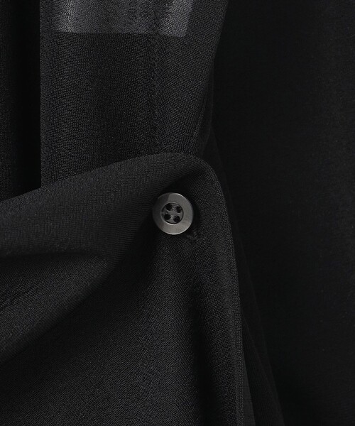 uncrave(アンクレイヴ)の「トリコットシフォン ロングシャツ(シャツ/ブラウス・レディース・ピンク系/ブラック系/ネイビー系/ホワイト系・F)」の5枚目の写真
