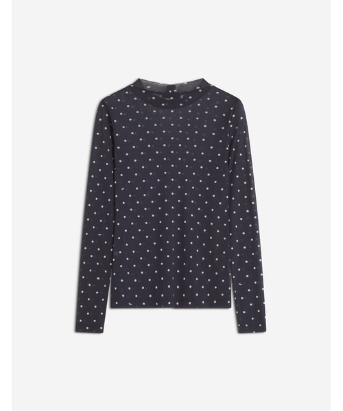 Maison Kitsune(メゾンキツネ)の「POLKA DOT FOX MESH TOP(その他トップス・レディース・ブラック×ホワイト・L/M/S)」の3枚目の写真