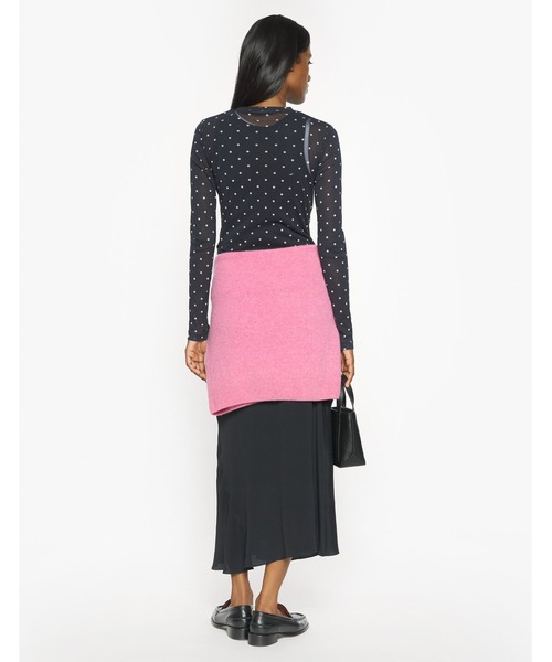 Maison Kitsune(メゾンキツネ)の「POLKA DOT FOX MESH TOP(その他トップス・レディース・ブラック×ホワイト・L/M/S)」の5枚目の写真