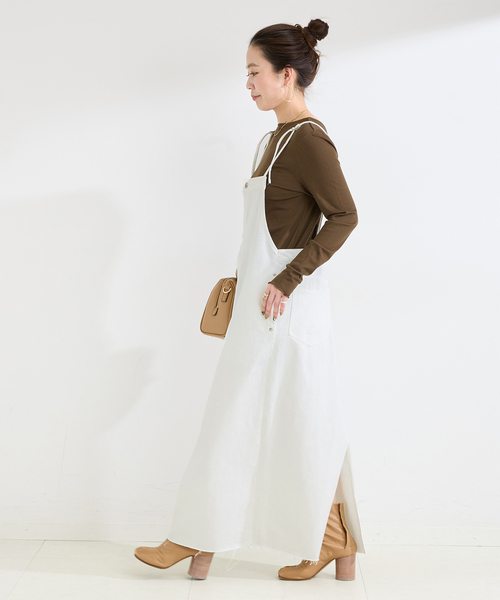ウォッシャブル / DU JOUR / デュ ジュール SQUARE JEAN PINAFORE