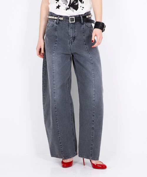 HYSTERIC GLAMOUR(ヒステリックグラマー)の「カーブデニムパンツ(デニムパンツ・レディース・ブラック/ライトインディゴブルー・28inch/27inch/26inch/25inch)」の14枚目の写真