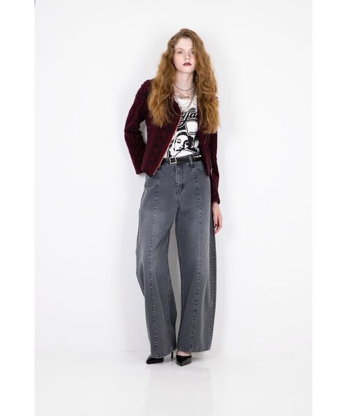 HYSTERIC GLAMOUR(ヒステリックグラマー)の「カーブデニムパンツ(デニムパンツ・レディース・ブラック/ライトインディゴブルー・28inch/27inch/26inch/25inch)」の18枚目の写真