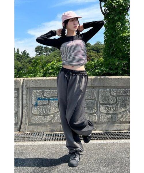 PIECEMAKER(ピースメーカー)の「EX RAW SWEAT PANTS (CHARCOAL)(スウェットパンツ・レディース・その他・L)」の4枚目の写真