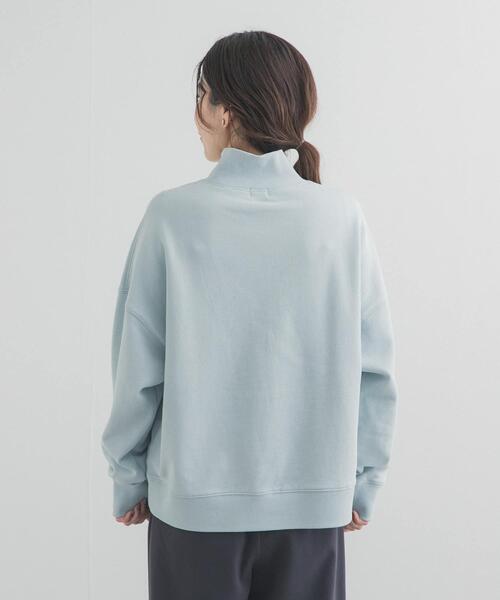 URBAN RESEARCH DOORS（アーバンリサーチドアーズ）の「刺繍スタンドカラースウェット（スウェット・レディース・ライトブルー/オフホワイト・FREE）」の21枚目の写真