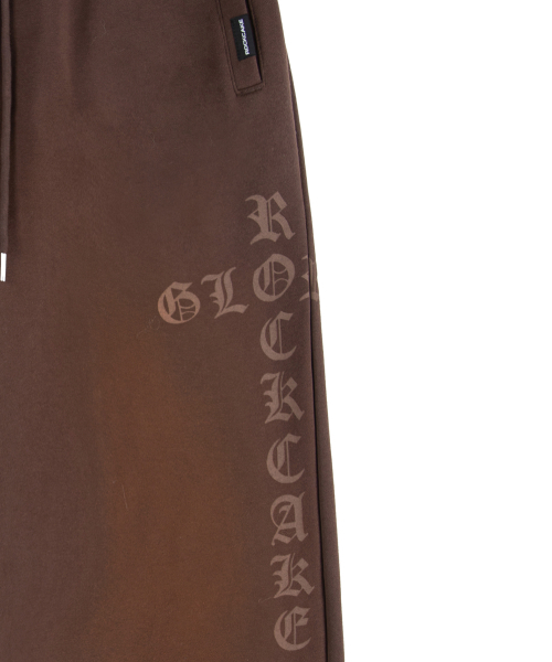 ROCKCAKE(ロックケーキ)の「Washed Cross Lettering 2way Jogger - Brown(スウェットパンツ・レディース・その他・S/XS)」の5枚目の写真