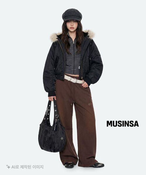 ROCKCAKE(ロックケーキ)の「Washed Cross Lettering 2way Jogger - Brown(スウェットパンツ・レディース・その他・S/XS)」の7枚目の写真