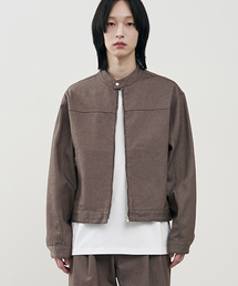 ARRAYED（アレイド）の「[ノンフェード] バーティカルバイカー クロップデニムジャケット [ブラウン]（デニムジャケット）」