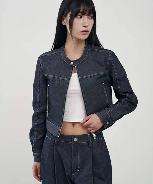 ARRAYED（アレイド）の「[ノンフェード] バーティカルバイカー クロップデニムジャケット [ブラウン]（デニムジャケット・メンズ・その他・S）」の6枚目の写真