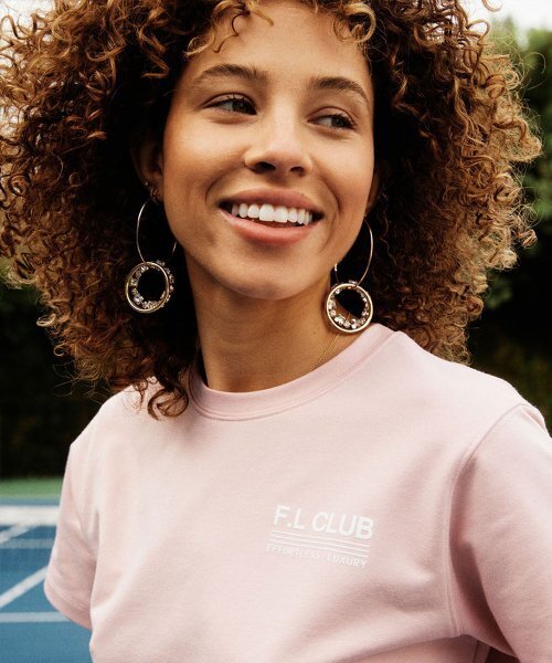 FAIRLIAR CLUB（フェアライアークラブ）の「F.L Club T-Shirt_PALE PINK（Tシャツ/カットソー・レディース・その他・S/M）」の2枚目の写真
