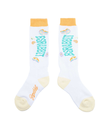 BSRABBIT（ビエスラビット）の「ラビットワールド スノーボードソックス ホワイト（ソックス/靴下）」