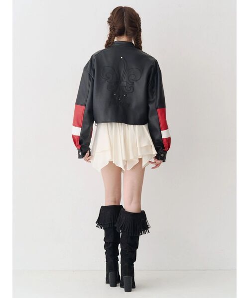 EVRIS(エヴリス)の「フリルリボンミニスカート(スカート・レディース・ブラック/ホワイト・FREE)」の7枚目の写真