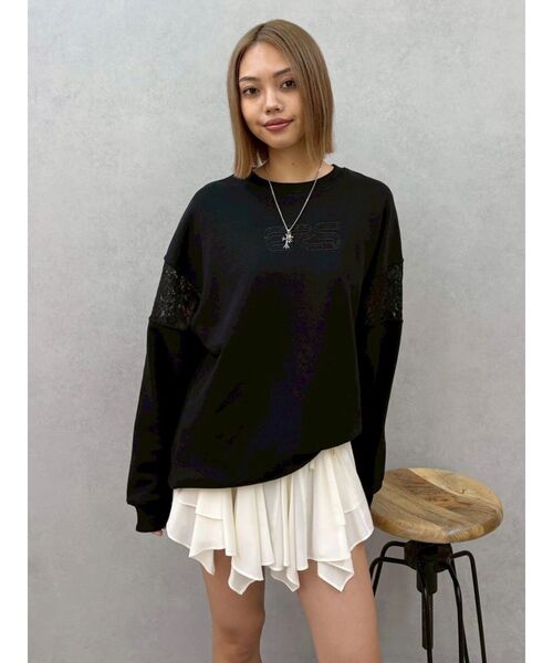 EVRIS(エヴリス)の「フリルリボンミニスカート(スカート・レディース・ブラック/ホワイト・FREE)」の21枚目の写真