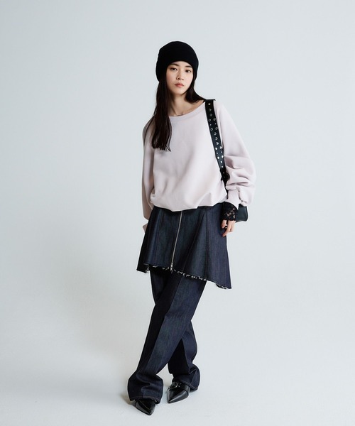JEANASIS(ジーナシス)の「デニムZIPミニスカート/646770(スカート・レディース・ブラック/ネイビー・SMALL/MEDIUM)」の14枚目の写真