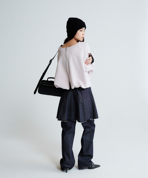 JEANASIS(ジーナシス)の「デニムZIPミニスカート/646770(スカート・レディース・ブラック/ネイビー・SMALL/MEDIUM)」の12枚目の写真