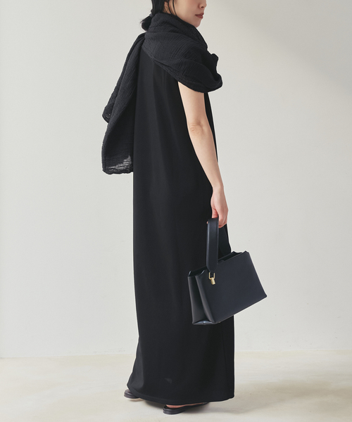 plage（プラージュ）の「Rib フレンチ ワンピース（ワンピース・レディース・ブラック/ベージュ・38/36）」の15枚目の写真