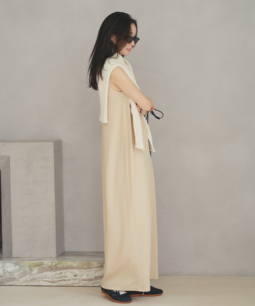 plage（プラージュ）の「Rib フレンチ ワンピース（ワンピース・レディース・ブラック/ベージュ・38/36）」の17枚目の写真