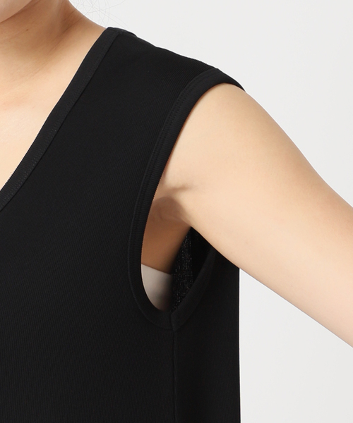 plage（プラージュ）の「Rib フレンチ ワンピース（ワンピース・レディース・ブラック/ベージュ・38/36）」の19枚目の写真