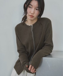 feepur | 【ハンドウォッシャブル】チュールドッキングニットカーディガン(カーディガン/ボレロ)