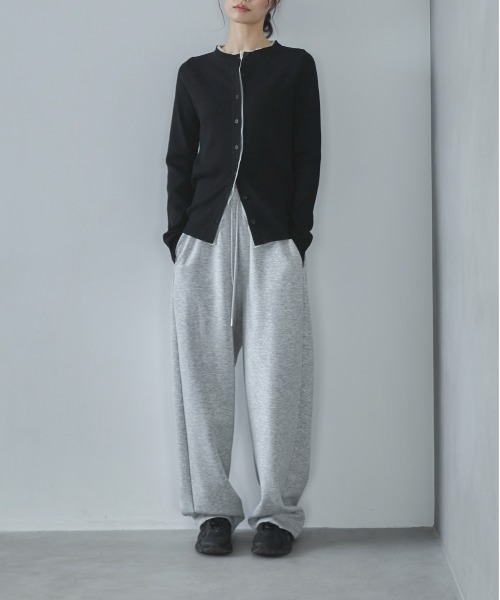 feepur(フェピュール)の「【ハンドウォッシャブル】チュールドッキングニットカーディガン(カーディガン/ボレロ・レディース・チャコールグレー/アイボリー/ブラック/ブラウン・MEDIUM)」の17枚目の写真