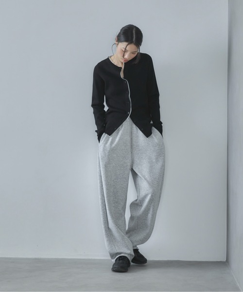 feepur(フェピュール)の「【ハンドウォッシャブル】チュールドッキングニットカーディガン(カーディガン/ボレロ・レディース・チャコールグレー/アイボリー/ブラック/ブラウン・MEDIUM)」の20枚目の写真