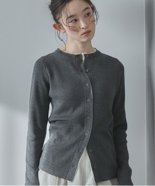 feepur(フェピュール)の「【ハンドウォッシャブル】チュールドッキングニットカーディガン(カーディガン/ボレロ・レディース・チャコールグレー/アイボリー/ブラック/ブラウン・MEDIUM)」の14枚目の写真