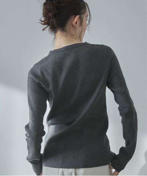 feepur(フェピュール)の「【ハンドウォッシャブル】チュールドッキングニットカーディガン(カーディガン/ボレロ・レディース・チャコールグレー/アイボリー/ブラック/ブラウン・MEDIUM)」の15枚目の写真