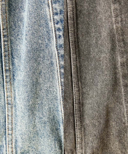 GEVS.（ジェイヴィス）の「綿100％ワッペン付ワイドシルエットデニムジャケット＜大きいサイズ有＞GEVS.（デニムジャケット・レディース・ブルー系・M-LL/3L～4L/5L～6L）」の11枚目の写真