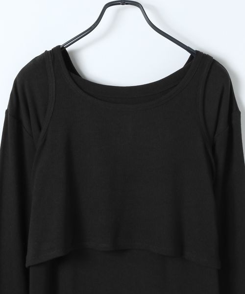 JEANASIS(ジーナシス)の「マルチWAYヘンリーネックワンピース/652150(ワンピース・レディース・ブラック/グレー・FREE)」の6枚目の写真