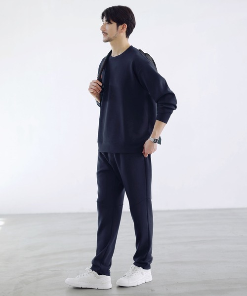 SPU(スプ)の「【セットアップ対応】防シワ・抗ピリング・ウォッシャブル ハイポンチクルーネックスウェットプルオーバー(スウェット・メンズ・ネイビー/杢グレー/グレー/ブラック/チャコール/グレー系・M/S/XL/L)」の19枚目の写真